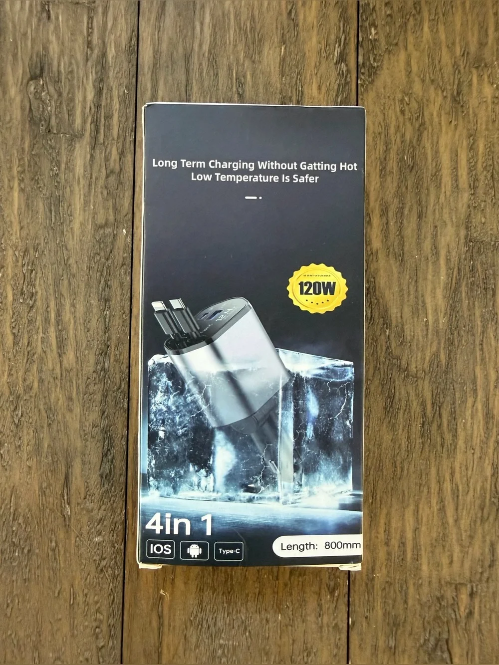 120W 4-in-1 Retractable Car Charger